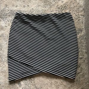 Black & White Mini Skirt